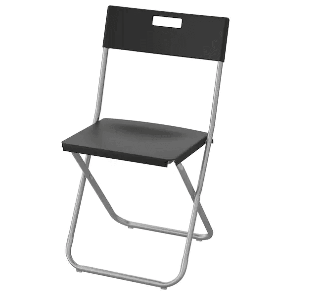 Plastová černá židle k pronájmu Praha