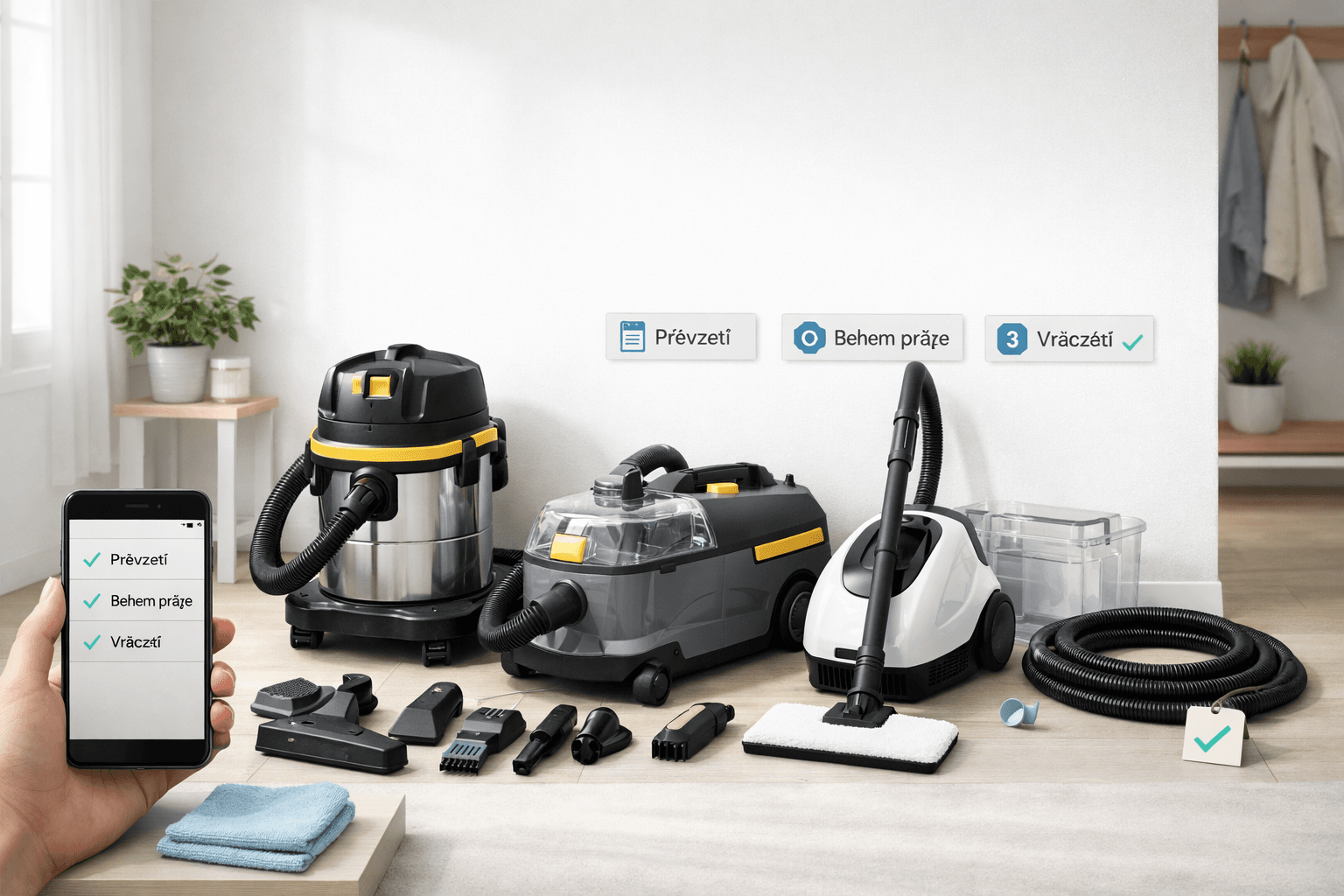 Image for article: Jarní úklid bez doplatků: 3 kontroly při půjčení techniky