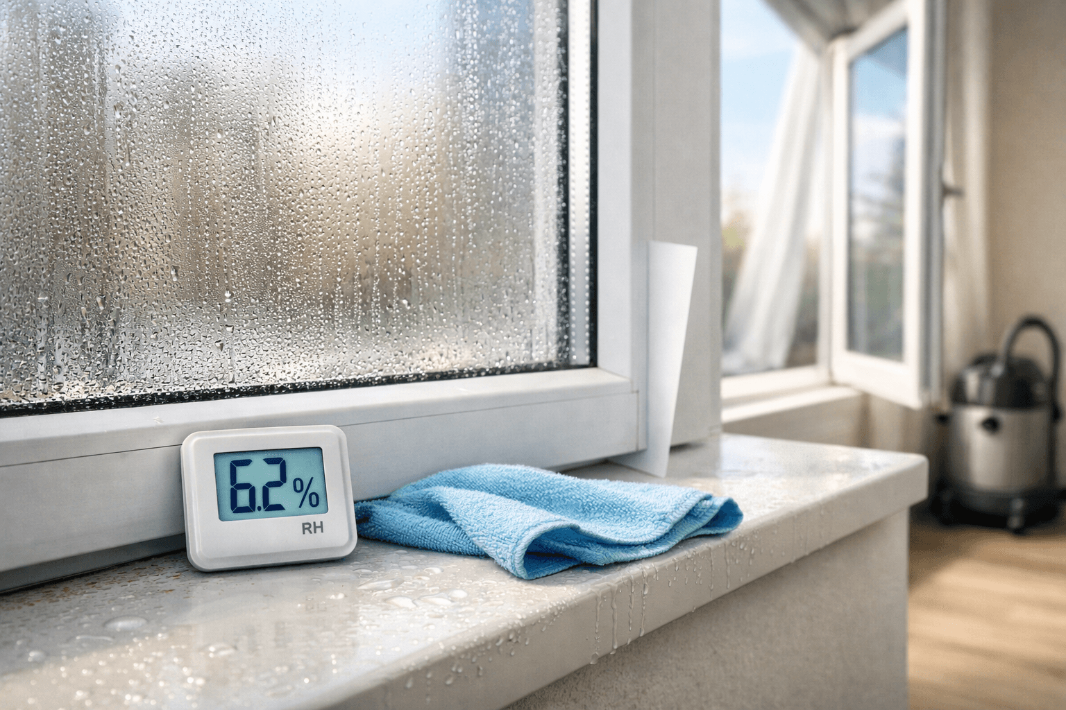 Image for article: Rosení oken zevnitř po zimě: diagnostika do 30 minut a plán na 24 hodin