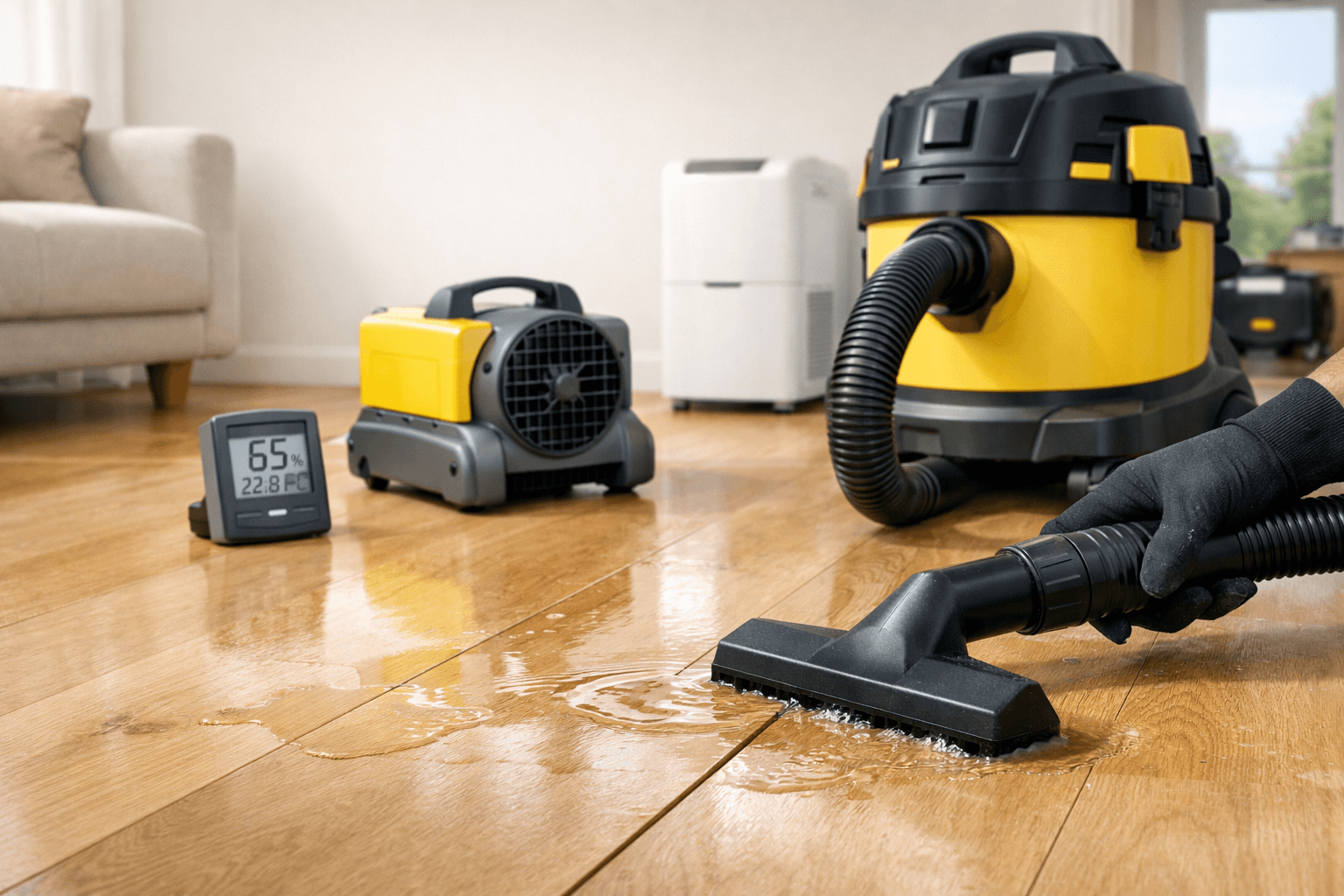 Image for article: Vytopené lamino nebo dřevěná plovoucí podlaha: plán na 48 hodin bez bourání