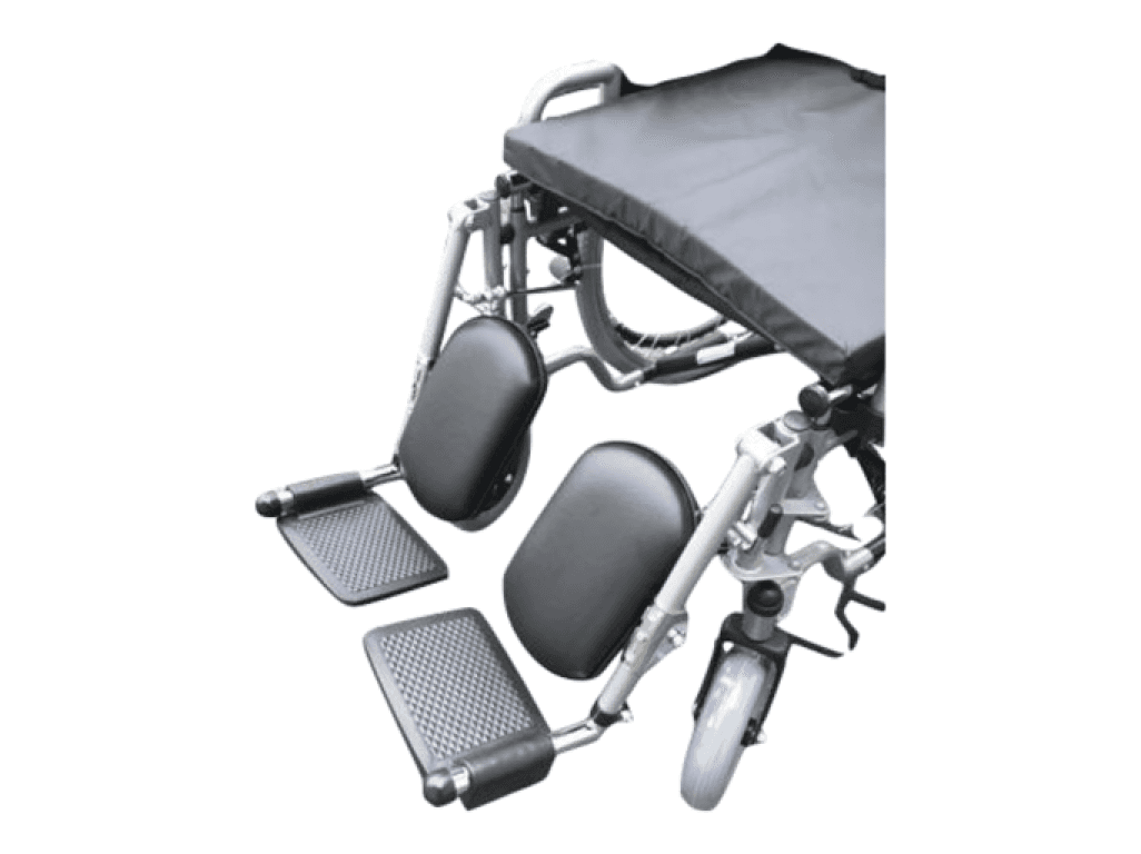 mechanický vozík pro dospělé s polohovatelnými podnožkami